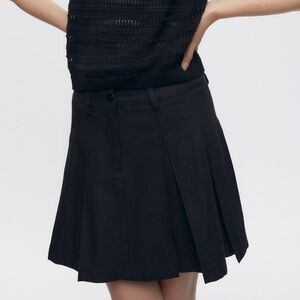 KOTN Dendera Twill Pleated Mini Skirt